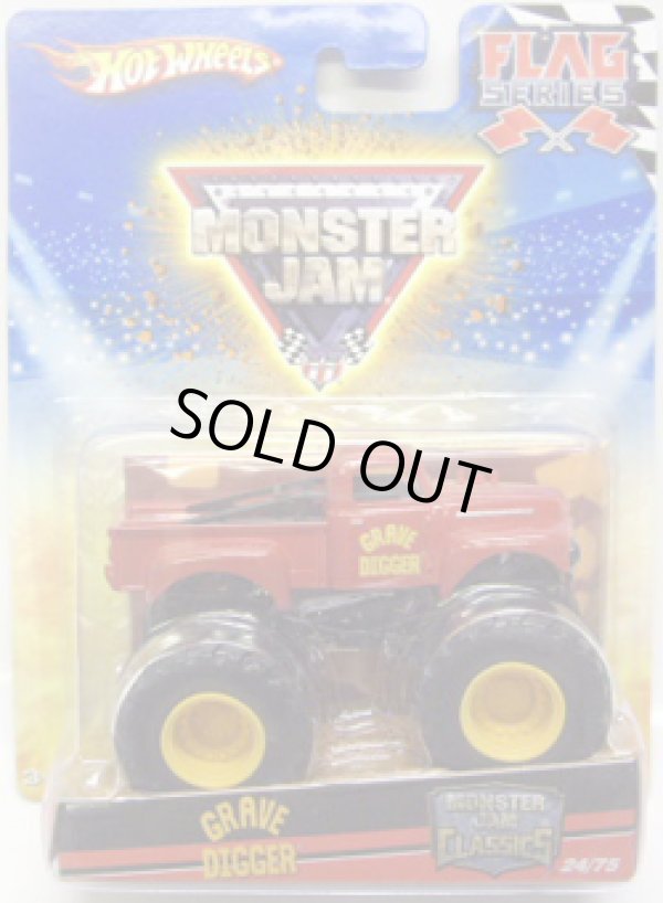 画像1: 2010 MONSTER JAM FLAG SERIES 【GRAVE DIGGER (MONSTER JAM CLASSICS)】　RED