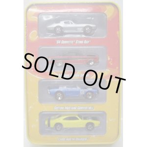 画像: SINCE'68 MUSCLE CARS 4CAR TIN PACK 【'64 CORVETTE STING RAY, '64 FORD FALCON SPRINT, CUSTOM MUSTANG CONVERTIBLE, LARGE AND IN CHARGER】　