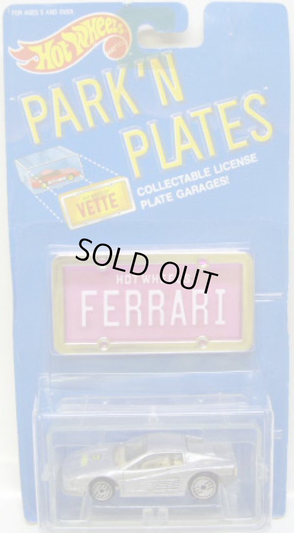 画像1: PARK'N PLATES 【FERRARI TESTAROSSA (2048)】 SILVER/UH (TAN INTERIOR) (PINK PLATE)