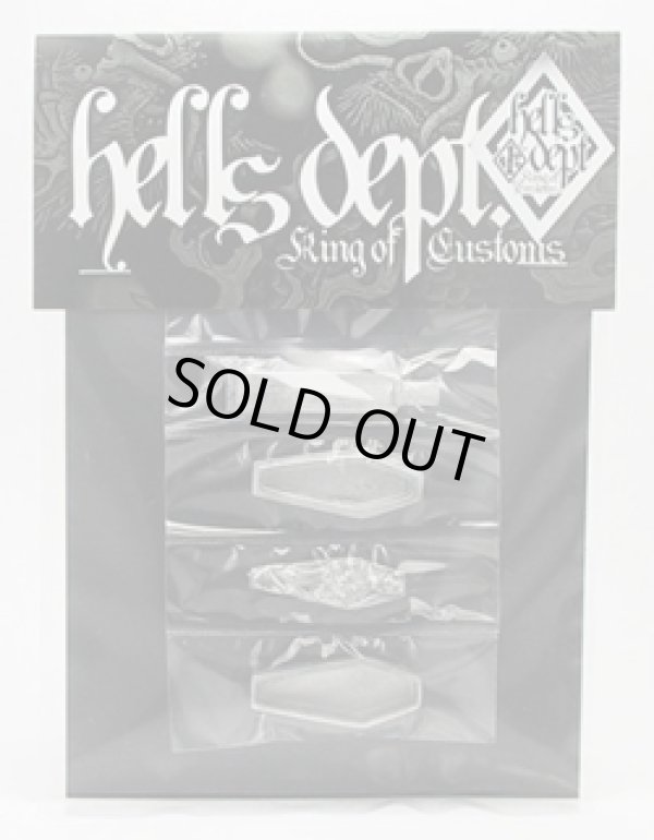 画像1: 【追悼】HELLS DEPT 2010 【'55 CHEVY COFFIN(カスタム用パーツ）】  WHITE METAL MADE　（送料サービス適用外）(利益は全てお供物に使わせて頂きます） 