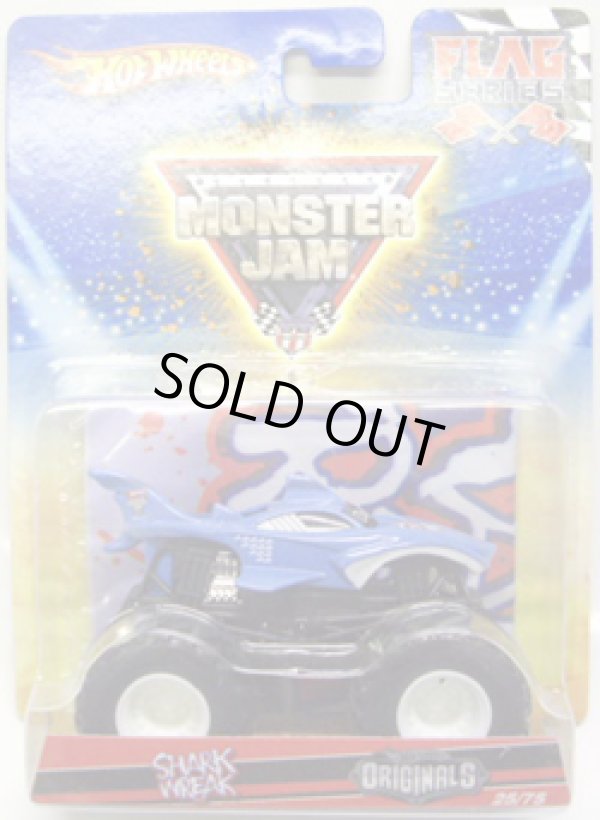 画像1: 2010 MONSTER JAM FLAG SERIES 【SHARK WREAK (HOT WHEELS ORIGINALS)】　BLUE