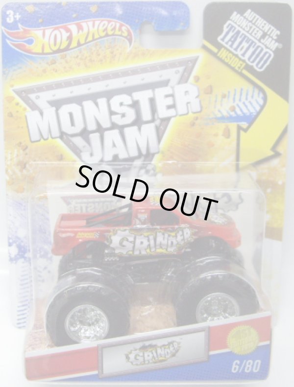 画像1: 2011 MONSTER JAM INSIDE TATTOO 【GRINDER】　RED (1ST EDITIONS 2010)