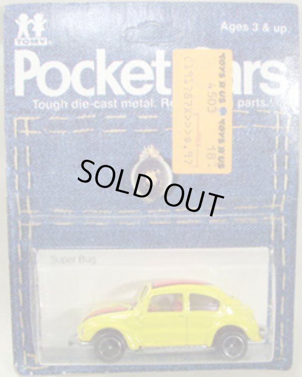 画像1: TOMY-POCKET CARS 【SUPER BUG (VW BEETLE)】　YELLOW  （USトミカ）