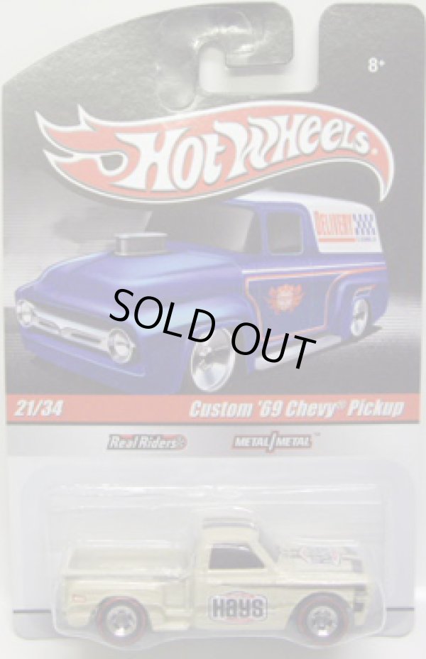 画像1: HOT WHEELS DELIVERY 【CUSTOM '69 CHEVY PICKUP】　CREAM/RR