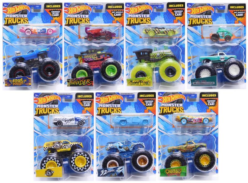 画像: 【US版】 2023 HW MONSTER TRUCKS DUO! 【"INCLUDED DIE-CAST CAR!" Lアソート (8個入り）】を更新致しました。