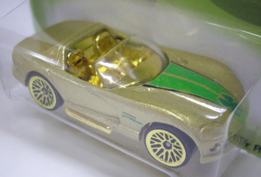 画像: 2007 WALMART EXCLUSIVE CLOVER CARS 【DODGE VIPER RT/10】　GOLD/LACE