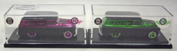 画像: JAPAN CELEBRATION 2008 【'55 CHEVY PANEL2 CAR SET】PINK AND NEON GREEN （PINKはディナーステッカー付です）