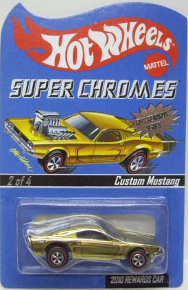 画像: 2010 RLC REWARDS CAR SUPER CHROMES 【CUSTOM MUSTANG】 GOLD CHROME/RL