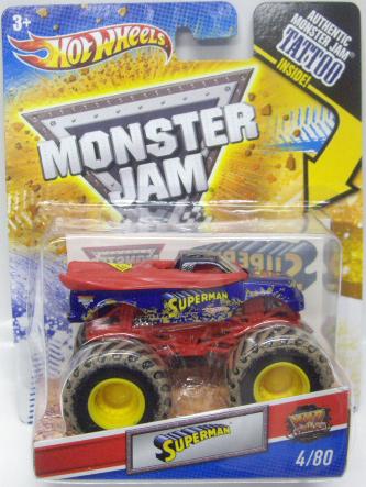 画像: 2011 MONSTER JAM INSIDE TATTOO 【SUPERMAN】　BLUE (MWD TRUCKS)