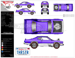 画像: 2009 RLC REAL RIDERS 【PLYMOUTH DUSTER THRUSTER】　 SPEC.PURPLE/RR