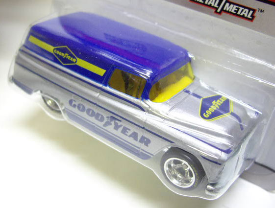 画像: HOT WHEELS DELIVERY 【'55 CHEVY PANEL】　SILVER-BLUE/RR