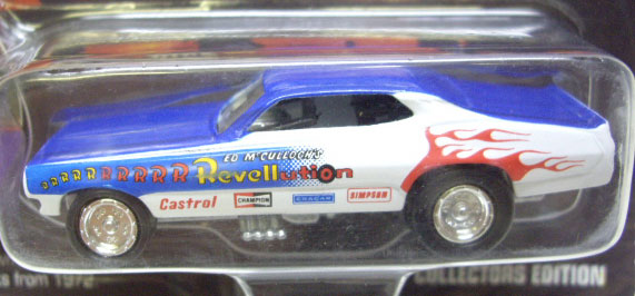 画像: 1995 LIMITED EDITION -DRAGSTERS USA 【'71 REVELLUTION ED McCULLOCH】　WHITE-BLUE (REVELL TAMPO)