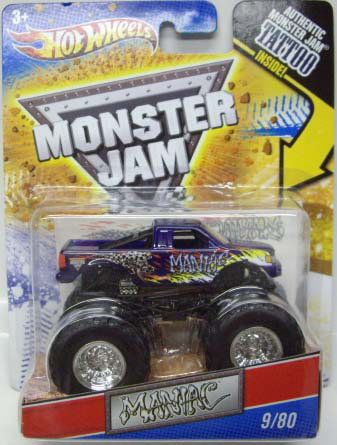 画像: 2011 MONSTER JAM INSIDE TATTOO 【MANIAC】　BLUE/SILVER RIMS(ホイール・バリエーション）