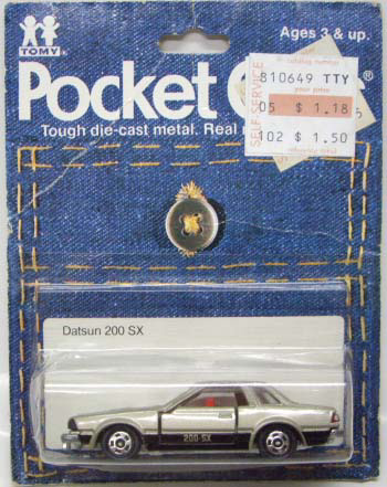 画像: TOMY POCKET CARS 【DATSUN 200 SX (NISSAN SILVIA)】　SILVER （USトミカ）