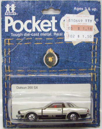 画像: TOMY POCKET CARS 【DATSUN 200 SX (NISSAN SILVIA)】　SILVER （USトミカ）