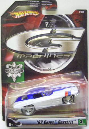 画像: 2007 1/50 G-MACHINES 【'63 CHEVY CORVETTE】　WHITE/RR