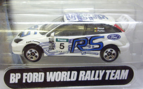 画像: HOTWHEELS RACING WRC 【BP FORD WORLD RALLY TEAM FOCUS】　WHITE/5SP
