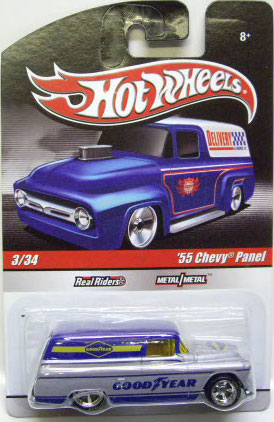 画像: HOT WHEELS DELIVERY 【'55 CHEVY PANEL】　SILVER-BLUE/RR