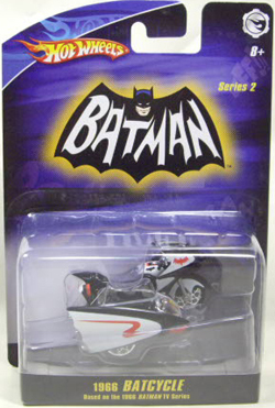 画像: 1/50 BATMOBILE SERIES 2 【1966 BATCYCLE】　BLACK-WHITE/RR