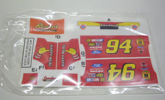 画像: 1998 McDONALD'S EXCLUSIVE 【RONALD NASCAR】　RED/GYE 10SP