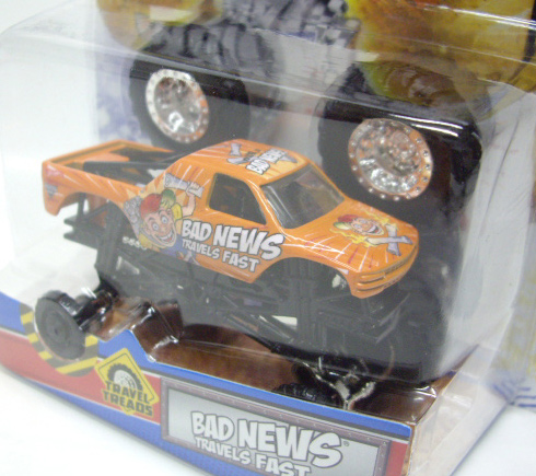 画像: 2011 MONSTER JAM INSIDE TATTOO 【BAD NEWS TRAVELS FAST】 ORANGE (TRAVEL TREADS)