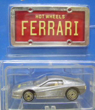 画像: PARK'N PLATES 【FERRARI TESTAROSSA (2048)】 SILVER/UH (TAN INTERIOR) (RED PLATE)