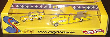 画像: PRE-ORDER RLC EXCLUSVE DON “THE SNAKE” PRUDHOMME 2Car Set 【Plymouth ’Cuda Funny Car / ’67 Dodge D700 Hauler】 YELLOW/RR 予価5980円　(入荷日未定）5000セット限定