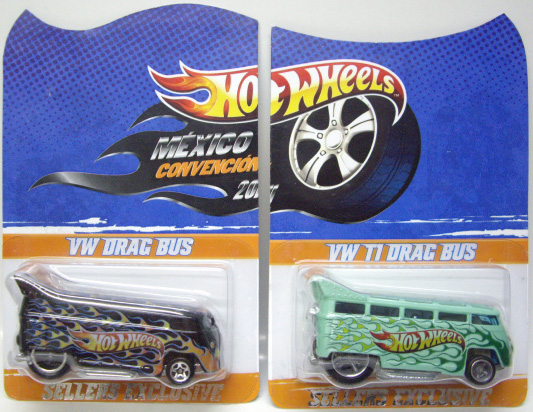 画像: 2011 MEXICO CONVENTION 【VW DRAG BUS / VW T1 DRAG BUS】  BLACK/MINT GREEN/RR (50セット限定）CODE3(VENDORS EXCLUSIVE)