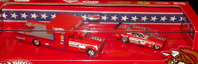 画像: 2012 RLC EXCLUSVE Tom "The Mongoose" McEwen 2Car Set  【Plymouth Duster Funny Car/ ’67 Dodge D700 Hauler】 RED/RR (5000セット限定)