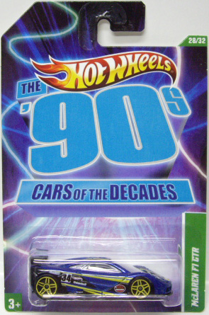 画像: 2011 WALMART EXCLUSIVE "CARS OF THE DECADES" 【McLAREN F1 GTR】 BLUE/PR5