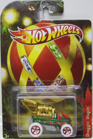 画像: 2011 WALMART EXCLUSIVE HOLIDAY HOT RODS 【DRAGGIN' WAGON (RADIO FLYER WAGON)】　GREEN-RED/5SP