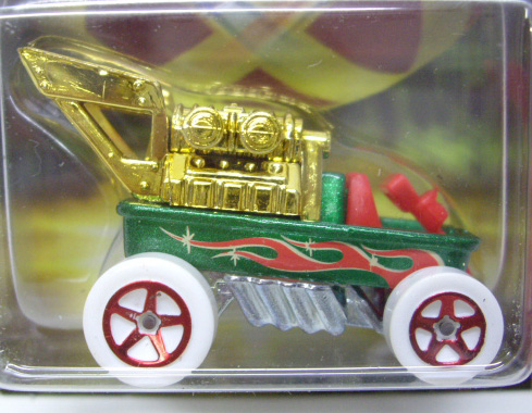 画像: 2011 WALMART EXCLUSIVE HOLIDAY HOT RODS 【DRAGGIN' WAGON (RADIO FLYER WAGON)】　GREEN-RED/5SP