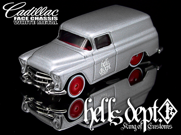 画像: PRE-ORDER HELLS DEPT 2012 【CADILLAC FACE CHASSIS FIRST COMMERCIAL CAR (完成品）】  SILVER/RR　（送料サービス適用外） (2012年1月入荷予定）