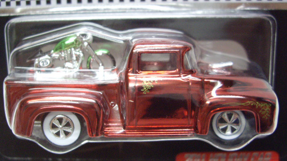 画像: RLC EXCLUSVE 2011 HOLIDAY CAR  【CUSTOM '56 FORD F-100 with a removable motorcycle】 SPEC.RED/WL (5000個限定）