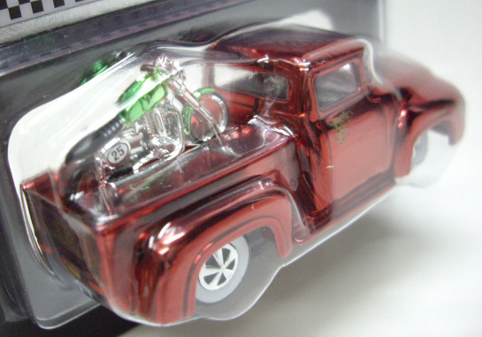 画像: RLC EXCLUSVE 2011 HOLIDAY CAR  【CUSTOM '56 FORD F-100 with a removable motorcycle】 SPEC.RED/WL (5000個限定）