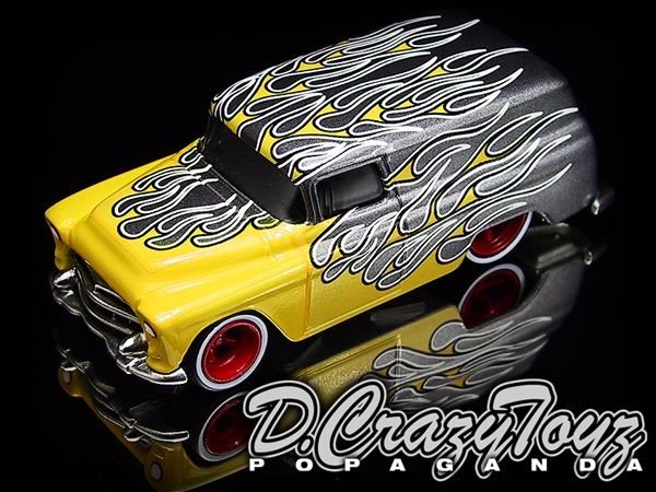 画像: PRE-ORDER HELLS DEPT 2012 【2012 CUSTOM FOR LIFE　'55 CHEVY PANEL (完成品）】  YELLOW-DK.SILVER/RR　（送料サービス適用外） (入荷日未定）