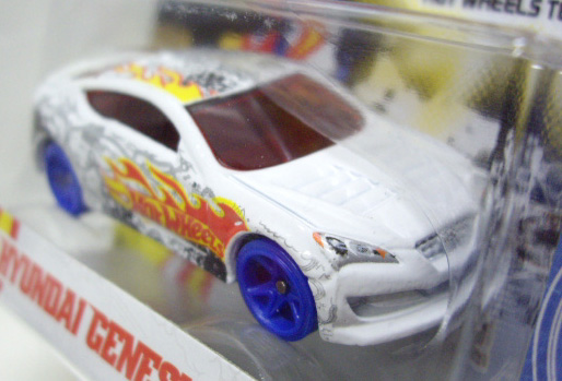 画像: TEAM HOT WHEELS 【HYUNDAI GENESIS COUPE】　WHITE/BLUE HSW