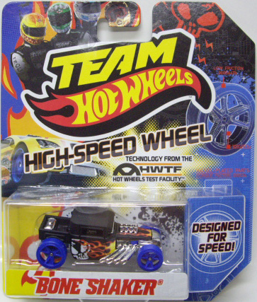 画像: TEAM HOT WHEELS 【BONE SHAKER】　FLAT BLACK/BLUE HSW