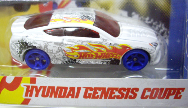 画像: TEAM HOT WHEELS 【HYUNDAI GENESIS COUPE】　WHITE/BLUE HSW