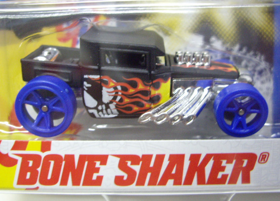 画像: TEAM HOT WHEELS 【BONE SHAKER】　FLAT BLACK/BLUE HSW