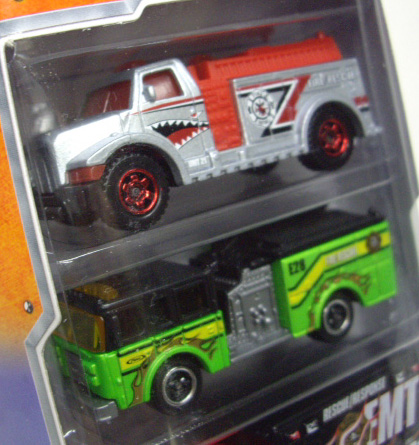 画像: 2012 MATCHBOX 5PACK - EMT (Highway Pumpe / Pierce Dash Fire Engine / 2008 Ford E-350 Ambulance / Hazard Squad /1995 Ford Transit Van ) 