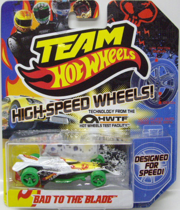 画像: TEAM HOT WHEELS 【BAD TO THE BLADE】　WHITE/GREEN HSW