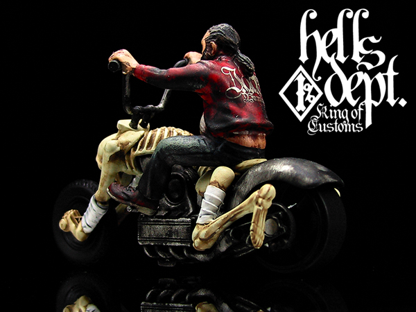 画像: PRE-ORDER HELLS DEPT 2012 【BONE SHAKER AFTER 40 YEAR " J.D.C.13 the Ride 2012 lil isle"(完成品）】  RED　（送料サービス適用外） (入荷日未定）