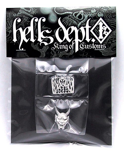 画像: PRE-ORDER HELLS DEPT 2012 【Prajna Shaker Face & Top（カスタム用パーツ）】  WHITE METAL MADE　（送料サービス適用外） (近日入荷予定）