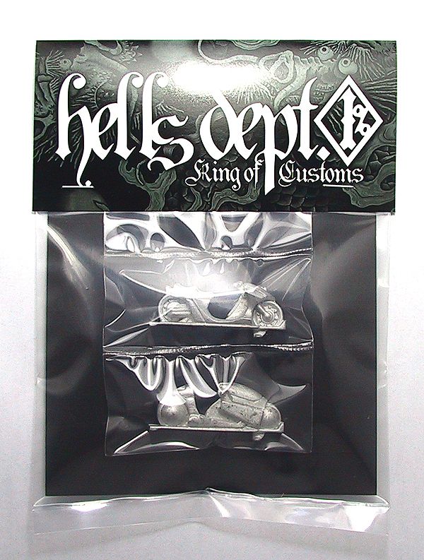 画像: 【追悼】HELLS DEPT 2012 【SCOOTER & KAMEDA's BIKE for '55 CHEVY PANEL（カスタム用パーツ）】  WHITE METAL MADE　（送料サービス適用外）(利益は全てお供物に使わせて頂きます）  