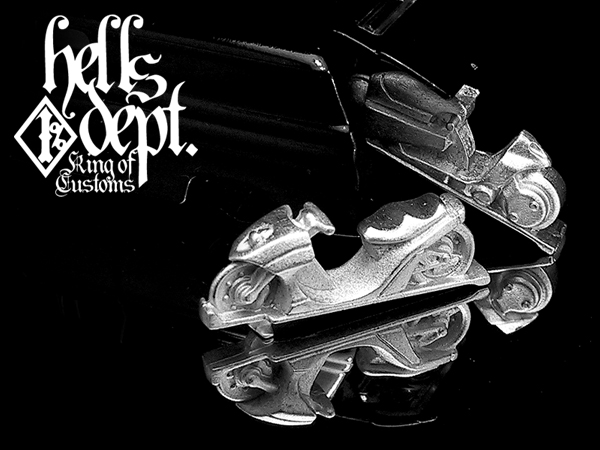 画像: 【追悼】HELLS DEPT 2012 【SCOOTER & KAMEDA's BIKE for '55 CHEVY PANEL（カスタム用パーツ）】  WHITE METAL MADE　（送料サービス適用外）(利益は全てお供物に使わせて頂きます）  