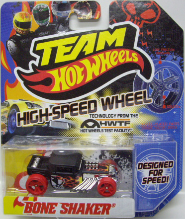 画像: TEAM HOT WHEELS 【BONE SHAKER】　FLAT BLACK/RED HSW