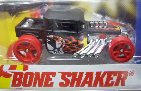 画像: TEAM HOT WHEELS 【BONE SHAKER】　FLAT BLACK/RED HSW