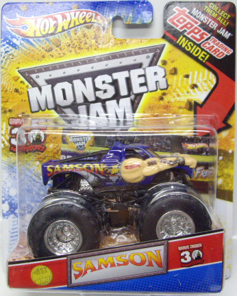 画像: 2012 MONSTER JAM INSIDE TOPPS 【SAMSON】 BLUE (1ST EDITIONS)