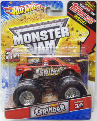 画像: 2012 MONSTER JAM INSIDE TOPPS 【GRINDER】 RED